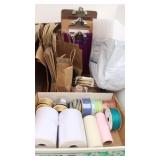 Assorted Ribbon & Tulle, Foam Divider Sheets..