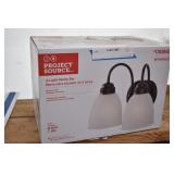 Project Source 2-Light Vanity Bar Bronze Finish