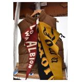 (3) Iowa  Felt Banners & St. Johns Bay Puffy Vest