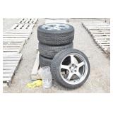 4 Roush Chrome Cast Rims & 235/45 R 18 Tires