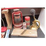 Vintage Items: Cabbage Slicer, Cute Red Barn