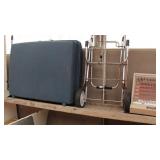 Bargain Lot: Heater, Cart, Stand, Suitcase