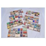 134 Vtg. Mounted Matchbox Collection from 30-40