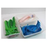 Fletching Feathers Blue, White,& Green