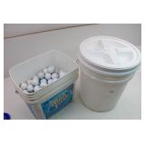 Bucket Of Golf Balls, Gamma Seal Lid Bucket