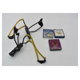 (2) Powerline Wrist Slingshots, Camels Tins