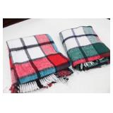 (2) Morsa Tropical Cobertores Blankets w/Tote