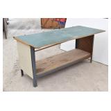 6 Foot Shop Bench /Table w/ Plugs