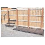 Wrought Iron Steps and Pad