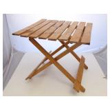 Wood Folding Side Table