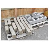 Two Small Pallets of Block & Cinder Block