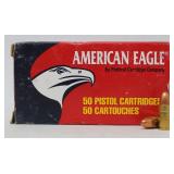 (50rds) American Eagle 9mm Luger Auto 124gr. Ammo
