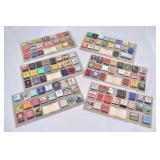 127-Vtg. Mounted Matchbox Collection from 30-40