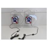 (2) Pabst Blue Ribbon Beer Lights