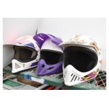 (3) Motorcycle Helmets Size XXS