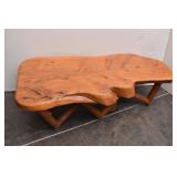 Giovanni Fugazzotto Signed Log Coffee Table