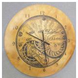 Lg. Metal Tin BOSTON Subway Style Wall Clock