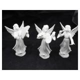 Set of (3) Angels Playing Instruments- W. Germany