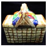 McCoy Pottery Picnic Basket Cookie Jar