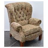 Tufted Upholstered Rolled Arm Chair