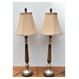 Pair of Tall Buffet / Dresser Lamps