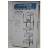 Somerset 5-Shelf Storage Tower NIB