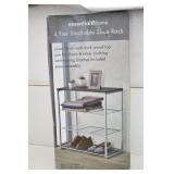 Essential Home 4-Tier Stackable Shoe Rack NIB