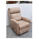 Tan Microfiber Rocking Recliner