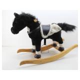 CHRISHA Playful Plush Rocking Horse w/ Sounds &