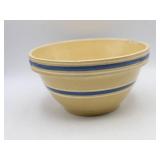 Antique Pottery Crock Yelloware 8" Mixing  Bowl