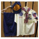 Boy Scouts Shirt, Pants, Hat, Neckerchief & Slide