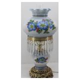 Gone with the Wind Style Lamp with Glass Prisms