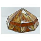 Brown Tiffany Shade w/ Scalloped Edges