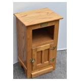White Clad Oak End Table