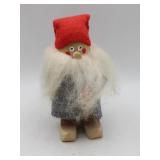 Sweden-Hand Carved Man Figure w/ Wooden Shoes..