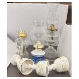 Kerosine Lamps & Clay Goblets