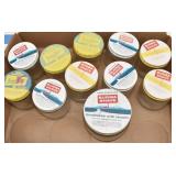 Vintage Embossed Burma Shave Jars