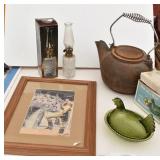 Cast Iron Steam Kettle, Hen on Nest, Picture