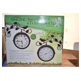 Singing Bird Clock & Thermometer  Two in One