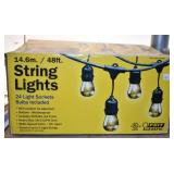 New String Lights 24 Light Socket w/Bulbs