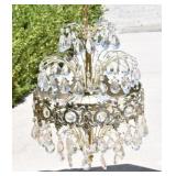 Crystal & Brass Chandelier