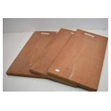 (3)Piecesn Mahogany Craft Boards