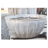 Vintage Galvanized "Unique" Wash Tub/Flower Pot