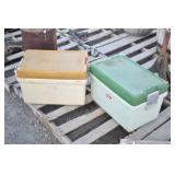 (2) Vintage Coleman Coolers