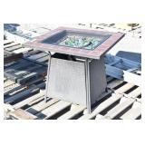Outdoor Propane Fire Pit w/Tile Edge