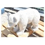 Concrete"Walking Bear Cub" Statue Yard Decor