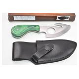Skinner Knife Wood Handle w/ Sheath