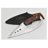 Fixed Blade Knife Rounded Handle w/ Sheath