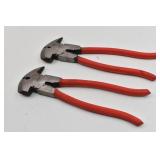 (2) ATE Pro 10-1/2" Fencing Plier
