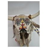 Decorated Cow Skull Copy Right 1997 Keeps Horse
